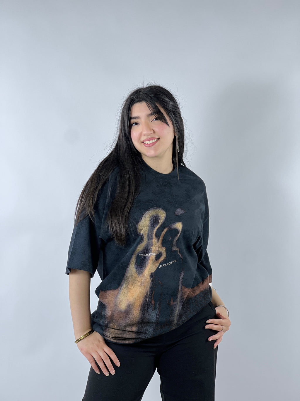 STRANGERS & SOULMATES ACID TSHIRT OVERSIZED