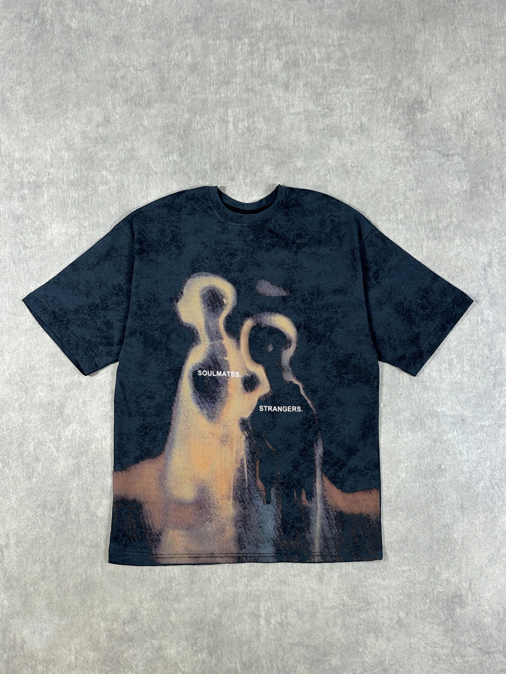 STRANGERS & SOULMATES ACID TSHIRT OVERSIZED